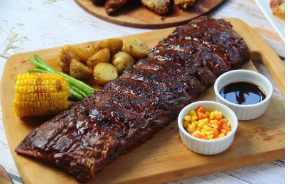Grilled baby back ribs